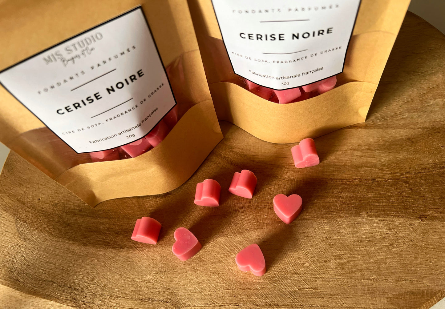 Fondants coeurs- Cerise noire