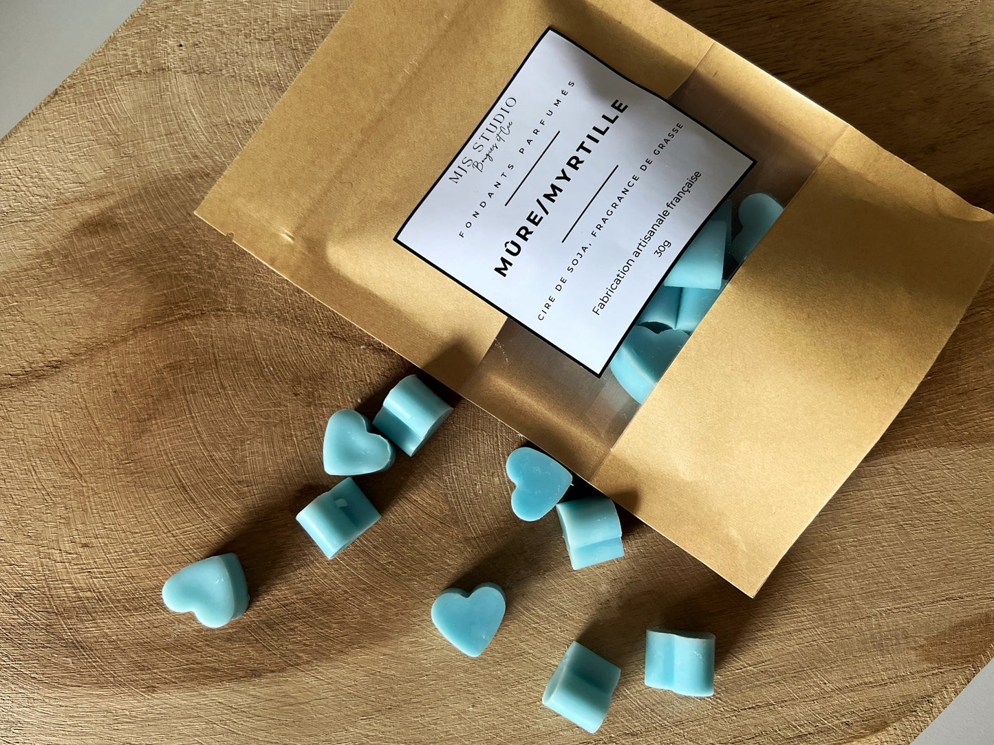 Fondants coeurs- Mûre myrtille