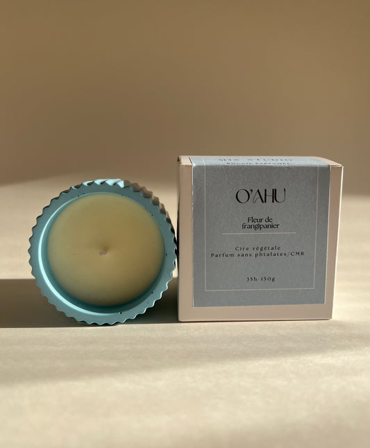 O'AHU - Bougie parfumée Frangipanier 150g